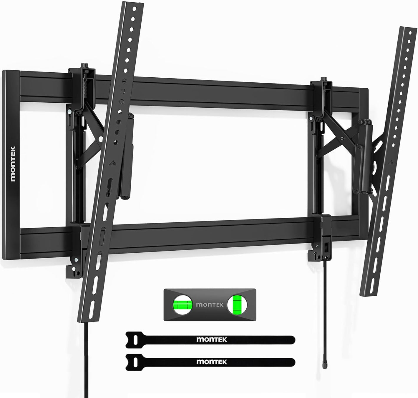 monTEK Heavy Duty Tilting TV Wall Mount for 55–105" Large TVs up to 200 lbs – Low Profile, Universal Fit, Tilt & Swivel Adjustment, 6.8" Extension, Max VESA 1000x600mm, Fits 16"/18"/24"/32" Studs