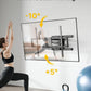 monTEK Heavy Duty Full Motion TV Wall Mount for 43–100 Inch TVs, Pre-Assembled Bracket with Tool-Free Tilt, Swivel & Extension, Max VESA 800x600, 150lbs 4X Strength Tested, Fits 16/18 Inch Studs