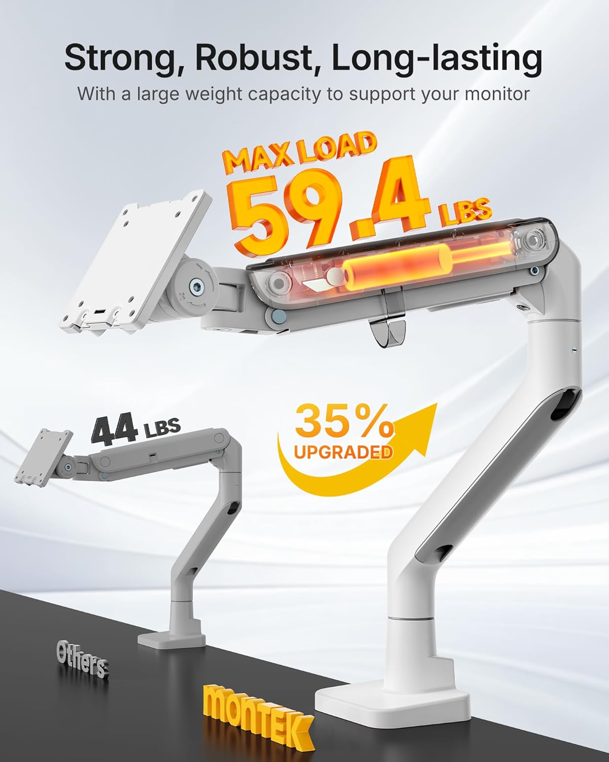 monTEK Heavy-Duty Monitor Arm for 17-57