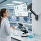 monTEK Heavy-Duty Single Monitor Wall Mount for 17-57” Ultrawide Screens up to 59.4lbs, Premium Aluminum Wall Mount Monitor Arm with Full Motion Adjustment, Pneumatic Lift, Max VESA 100x100
