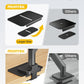 monTEK Adjustable Steel Monitor Mount Reinforcement Plate, Desk Stabilizer Plate for Thin, Glass or Fragile Desks,Universal Protective Support for C-Clamp & Grommet Monitor Arms, No Scratch Bracket