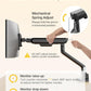 monTEK Dual Monitor Arm, Mechanical Spring Monitor Arm for 17-35" Screens, Adjustable Monitor Desk Mount Each Holds up to 24.2 lbs with C Clamp/Grommet Desk Mount, VESA 75/100mm, MA1011BK-D