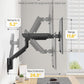 monTEK Heavy-Duty Single Monitor Wall Mount for 17-57” Ultrawide Screens up to 59.4lbs, Premium Aluminum Wall Mount Monitor Arm with Full Motion Adjustment, Pneumatic Lift, Max VESA 100x100