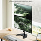 monTEK Stable Stacked Dual Monitor Stand, Heavy-Duty Vertical Monitor Mount for 17-32 inch Screen, Full Motion Arm with Tilt, Swivel, Rotation, Up to 22 lbs per Arm, Solid V-Shaped Base, VESA 100×100