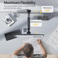 monTEK Ultra Wide Monitor Wall Mount for 17-49 Inch Screens, Heavy Duty Single Monitor Mount up to 44 lbs, Fully Adjustable Gas Spring Wall Mount, 75x75/100x100 VESA Mount, Black