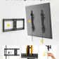 monTEK Heavy Duty Fixed TV Wall Mount for 37–90 Inch TVs, 1.1" Ultra Slim Low Profile Bracket, 200 lbs Capacity, Max VESA 600x400mm, Fits 16"/18"/24" Studs, Space-Saving for Large Flat & Curved TVs