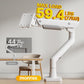 monTEK Sleek Aluminum Monitor Arm for 17–57” Ultrawide Screens up to 59.4 lbs, Heavy Duty Single Monitor Arm Desk Mount, Pneumatic Lift, Quick-Release Plate, Clamp/Grommet, Max VESA 100x100