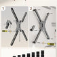 monTEK Steel VESA Mount Adapter Kit, Universal Extension Bracket Fits 32"-55" LCD LED TVs up to 66lbs, Conversion Kit Expands VESA Holes to 300x300 & 400x400, Includes 52 Mounting Hardware