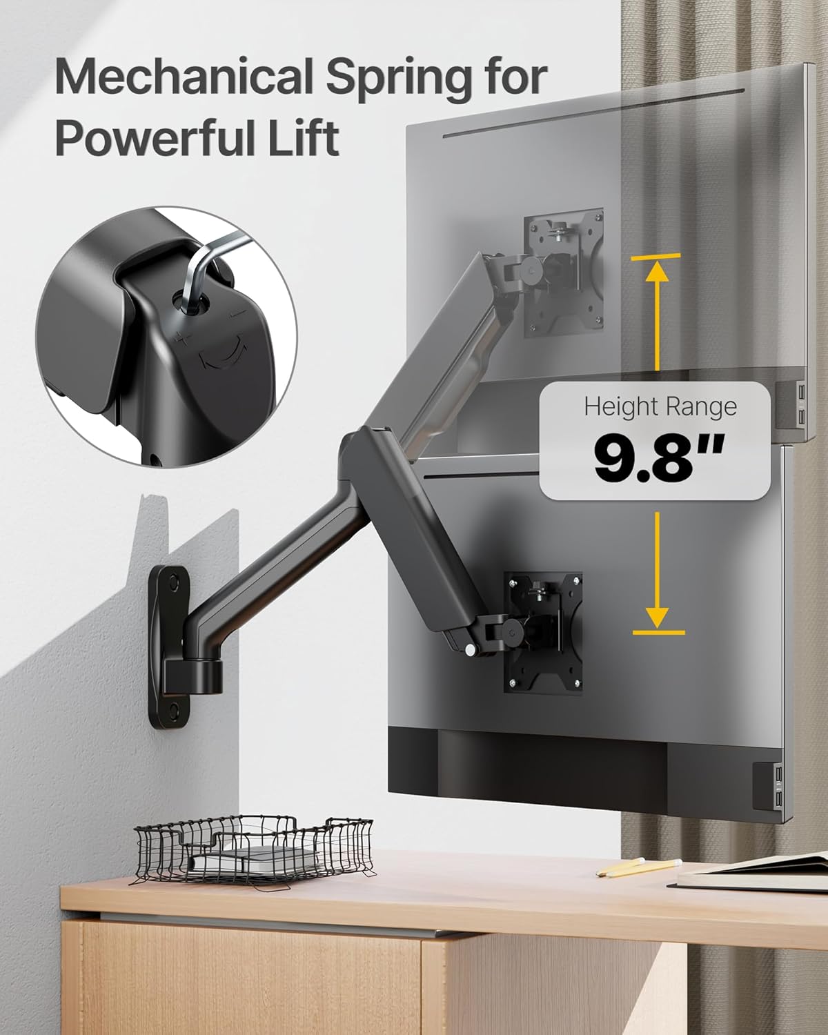 Tafelstandaard voor 32-65 inch schermen tot 40kg Zwart met kabelmanagement Tafelstandaard voor 32-65 inch schermen tot 40kg Zwart met kabelmanagement