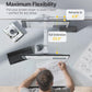 monTEK Ultra Wide Monitor Wall Mount for 17-49 Inch Screens, Heavy Duty Single Monitor Mount up to 44 lbs, Fully Adjustable Gas Spring Wall Mount, 75x75/100x100 VESA Mount, White
