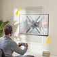 monTEK Full Motion TV Wall Mount Bracket for Most 13-55 Inch LED LCD Flat Screen TVs & Monitors, Swivel Tilt Extension Rotation with Articulating Arms, TV Mount Max VESA 400x400mm, up to 55lbs