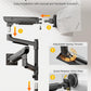 monTEK Premium Aluminum Monitor Arm for 17–57” Ultrawide Screens up to 59 lbs, USB 3.0 Dual Desk Mount with Adjustable Gas Spring, Quick-Release Plate, 10-Min Assembly, Clamp/Grommet, Max VESA 100x100