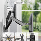 monTEK Dual Monitor Wall Mount for 17 to 32 inch Flat/Curved Screens, Each Holds to 19.8 lbs, Full Motion Adjustable Mechanical Spring Monitor Arm, 75x75/100x100 VESA Wall Mount, Black