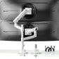 monTEK Premium Aluminum Monitor Arm for 17–57” Ultrawide Screens up to 59 lbs, USB 3.0 Dual Desk Mount with Adjustable Gas Spring, Quick-Release Plate, 10-Min Assembly, Clamp/Grommet, Max VESA 100x100