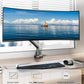 monTEK Single Monitor Arm with USB for 17-40 Inch Screens, Up to 24.3lbs, Heavy Duty Monitor Mount with VESA Mount, Full Motion Adjustment Monitor Stand C-Clamp/Grommet Base,VESA 75/100mm, MA1010UCDG