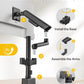 monTEK Dual Tall Monitor Arm with USB, Mechanical Spring Monitor Arm for 17-35" Screens, Adjustable Monitors Desk Mount Each Holds up to 24.2 lbs with C Clamp/Grommet, VESA 75/100mm, MA1011UCPBK-D