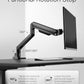 monTEK Deluxe Monitor Arm up to 40 Inch Holds 26.4 lbs Curved Screens Aluminum Fully Motion Adjustable Single Monitor Stand with Clamp/Grommet Desk Mount, Quick Release Plate,75/100mm VESA, MA1008BK