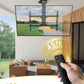 monTEK Motorized Ceiling TV Mount with Remote for 37-75 Inch TVs, Electric TV Mount Motorized Drop Down for Flat and Pitched Roof,Holds up to 99 lbs, 4X Load Tested, App and Voice Control