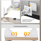 monTEK Heavy-Duty Single Monitor Arm for 17-57 inch, up to 59.4lbs Ultrawide Screens,Gas Spring Dual Curved Adjustable Monitor Stand for Desk,75/100mm VESA Mount with USB，White