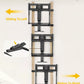 monTEK Fireplace Pull Down TV Mount for 43-86 Inch TVs Up to 99lbs, Swivel & Leveling Drop Down TV Mount, Pull Down TV Mount Over Fireplace with Padded Handle Bar, Max VESA 600x400mm