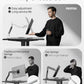 monTEK Deluxe Monitor Arm for 17 to 40 Inch Curved Screens with Cable Management Aluminum Fully Adjustable Single Monitor Arm with Clamp/Grommet, Quick Release Plate,75x75/100x100 VESA