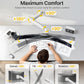 monTEK Heavy-Duty Single Monitor Wall Mount for 17-57” Ultrawide Screens up to 59.4lbs, Premium Aluminum Wall Mount Monitor Arm with Full Motion Adjustment, Pneumatic Lift, Max VESA 100x100