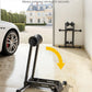 monTEK Heavy-Duty Bike Floor Stand for Max 4.5" Tire Width | 77lbs Capacity Dual-Arm Foldable Bicycle Storage Rack | 3-Level Height Adjustable | Fit 20"-26" Wheels for Road, Mountain & Fat Bikes