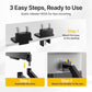 monTEK Dual Monitor Mount with USB Monitor Arms for 2 Monitors for 17 to 35 Inch Curved Screen Holds 35 Lbs Adjustable Heavy Duty Monitor Desk Mount Cable Management, VESA 75/100mm, MA1007UCBK-D