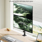 monTEK Stable Vertical Dual Monitor Mount, Stacked Desk Stand for Two 17-32 inch Screens, Full Motion Arm with Tilt, Swivel, Rotation, Supports 22 lbs per Side, C-Clamp/Grommet Base, VESA 100×100mm