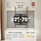 Ultra Slim TV Wall Mount for 37“-75” TVs | HW1267BK