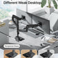 monTEK Adjustable Steel Monitor Mount Reinforcement Plate, Desk Stabilizer Plate for Thin, Glass or Fragile Desks,Universal Protective Support for C-Clamp & Grommet Monitor Arms, No Scratch Bracket