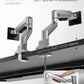 monTEK Deluxe Monitor Arm with USB A/C up to 40 Inch Holds 26.4 lbs Curved Screens Aluminum Fully Motion Single Monitor Stand with Clamp/Grommet, Quick Release Plate,75/100mm VESA,MA1008UCSL
