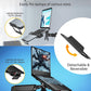 monTEK Adjustable Laptop Tray for Monitor Arm & Stand, Universal VESA Mount Laptop Holder 12″–18″, Fits Thick Gaming Laptops, Heavy-Duty Steel up to 19.8lbs, VESA 75x75/100x100 Office/Studio/Gaming