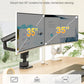 monTEK Dual Tall Monitor Arm with USB, Mechanical Spring Monitor Arm for 17-35" Screens, Adjustable Monitors Desk Mount Each Holds up to 24.2 lbs with C Clamp/Grommet, VESA 75/100mm, MA1011UCPBK-D