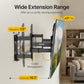 monTEK Heavy Duty Corner TV Wall Mount for 65-100 Inch Large TVs, Full Motion TV Bracket with 19.3" Long Articulating Arm, Dual TV Wall Arm up to 275lbs Perfect for Office, Gym, Max VESA 800x600mm