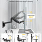 monTEK Ultra Wide Monitor Wall Mount for 17-49 Inch Screens, Heavy Duty Single Monitor Mount up to 44 lbs, Fully Adjustable Gas Spring Wall Mount, 75x75/100x100 VESA Mount, Black