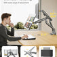 monTEK Dual Monitor Stand Mount with USB for Up to 35" Screens, Each Arm Holds Max 24.3lbs, Full Motion Adjustable Monitor Arm Desk Mount with C-Clamp/Grommet, VESA 75/100mm, Space Gray, MA1010UCDG-D