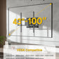 monTEK Heavy Duty Full Motion TV Wall Mount for 43–100 Inch TVs, Pre-Assembled Bracket with Tool-Free Tilt, Swivel & Extension, Max VESA 800x600, 150lbs 4X Strength Tested, Fits 16/18 Inch Studs