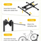 monTEK Heavy-Duty Bike Floor Stand for Max 4.5" Tire Width | 77lbs Capacity Dual-Arm Foldable Bicycle Storage Rack | 3-Level Height Adjustable | Fit 20"-26" Wheels for Road, Mountain & Fat Bikes