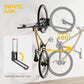 monTEK Swivel Bike Wall Mount, No Heavy Lifting Required Bike Wall Mount, Bike Hangers for Garage, Space-Saving Bike Rack Garage, Easy to Load and Unload, Bike Hanger Can Hold Up to 77 lbs