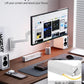 monTEK Ultra Wide Monitor Wall Mount for 17-49 Inch Screens, Heavy Duty Single Monitor Mount up to 44 lbs, Fully Adjustable Gas Spring Wall Mount, 75x75/100x100 VESA Mount, White