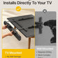 monTEK Soundbar Mount up to 22 lbs fits Sonos Arc/Arc Ultra/Beam/Ray/Playbar, Bose Soundbar 500/700, Samsung & Sony & LG & JBL, Adjustable Soundbar Mount Under TV, Black