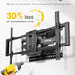 monTEK Heavy Duty Full Motion TV Wall Mount for 43–100 Inch TVs, Pre-Assembled Bracket with Tool-Free Tilt, Swivel & Extension, Max VESA 800x600, 150lbs 4X Strength Tested, Fits 16/18 Inch Studs