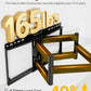 monTEK Heavy Duty TV Wall Mount for 37-90 Inch TVs up to 165lbs, 4X Load Tested, 25.1" Extended Full Motion Dual Articulating Arms, Fits 12/16/18/24" Studs, Tool-Free Tilt/Swivel, Max VESA 600x400mm