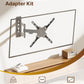 monTEK Steel VESA Mount Adapter Kit, Universal Extension Bracket Fits 32"-55" LCD LED TVs up to 66lbs, Conversion Kit Expands VESA Holes to 300x300 & 400x400, Includes 52 Mounting Hardware