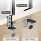 monTEK Dual Monitor Stand for 17"–32” Computer, Adjustable Height Stable Monitor Mount Fit up to 32 inch Screen, Hold up to 22lbs Weight, C-Clamp and Grommet, VESA 75x75mm/100x100mm