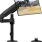 monTEK Tall Single Monitor Arm, Heavy Duty Adjustable Desk Mount for 17–32" Screens, Holds 19.8 lbs, 21 in Max Height, Full Motion Swivel & Tilt, VESA 75/100mm