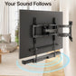 monTEK Soundbar Mount up to 22 lbs fits Sonos Arc/Arc Ultra/Beam/Ray/Playbar, Bose Soundbar 500/700, Samsung & Sony & LG & JBL, Adjustable Soundbar Mount Under TV, Black