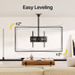 monTEK Ceiling TV Mount for 37-75 inch Flat Screen Displays, Hanging Adjustable Ceiling TV Bracket Fits Most LCD LED OLED 4K TVs, Pole Ceiling Mount Holds up to 110lbs, Max VESA 400x400mm, TM1009C-M