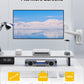 monTEK Ultra Wide Monitor Wall Mount for 17-49 Inch Screens, Heavy Duty Single Monitor Mount up to 44 lbs, Fully Adjustable Gas Spring Wall Mount, 75x75/100x100 VESA Mount, White